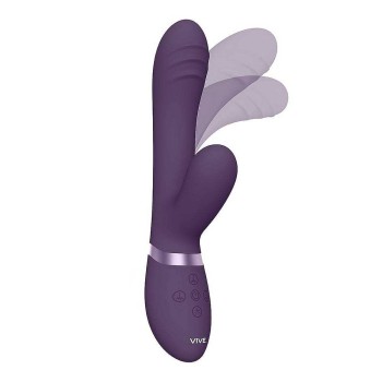 Rabbit Δονητής Με Κίνηση - Tani Finger Motion Vibrator With Pulse Wave Purple