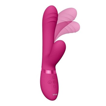 Tani Finger Motion With Pulse Wave Rabbit Vibrator Pink
