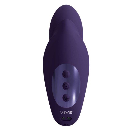 Rabbit Δονητής Με Κινούμενες Μπίλιες - Yuki Dual G Spot Vibrator With Beads Purple Sex Toys 
