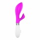 Rabbit Δονητής Σιλικόνης - Achelois Silicone Rabbit Vibrator Fuchsia Sex Toys 