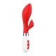 Achelois Silicone Rabbit Vibrator Red Sex Toys