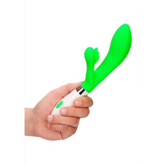 Rabbit Δονητής Σιλικόνης - Agave Silicone Rabbit Vibrator Green Sex Toys 