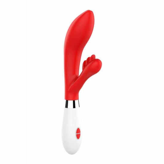 Rabbit Δονητής Σιλικόνης - Agave Silicone Rabbit Vibrator Red Sex Toys 