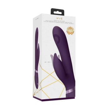 Aimi Swinging, Pulse Wave & Vibrating Rabbit Vibrator Purple