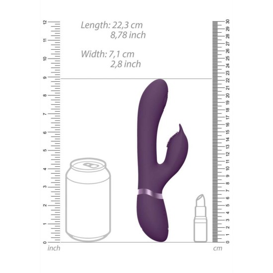 Aimi Swinging, Pulse Wave & Vibrating Rabbit Vibrator Purple Sex Toys