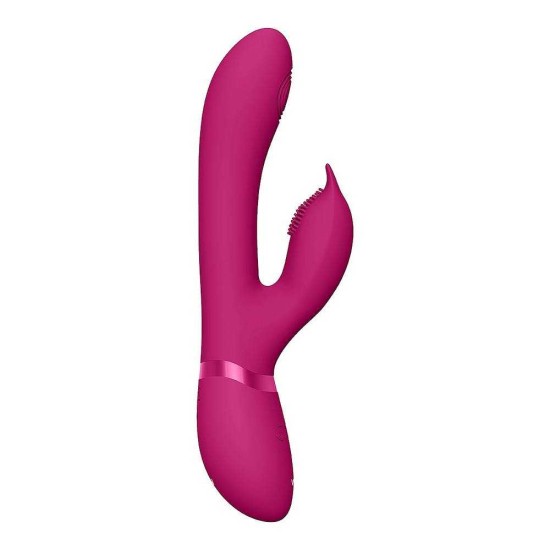 Rabbit Παλμικός Δονητής Με Κίνηση - Aimi Swinging, Pulse Wave & Vibrating Rabbit Vibrator Pink Sex Toys 