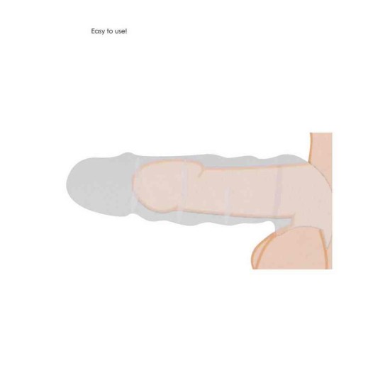 Ρεαλιστικό Κάλυμμα Πέους - Realrock Realistic Penis Extender Beige 21cm Sex Toys 