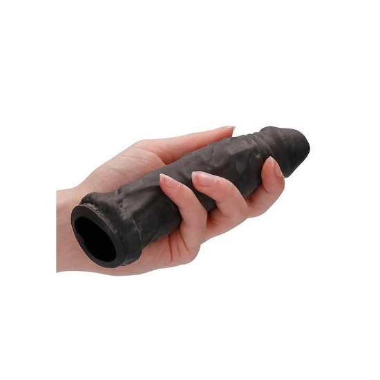 Ρεαλιστικό Κάλυμμα Πέους - Realrock Realistic Penis Extender Black 16cm Sex Toys 