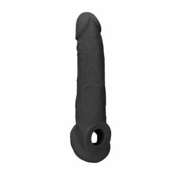 Ρεαλιστικό Κάλυμμα Πέους - Realrock Realistic Penis Extender Black 21cm