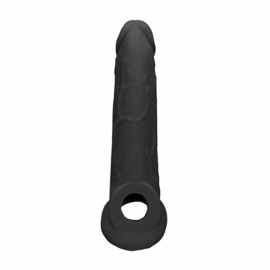 Ρεαλιστικό Κάλυμμα Πέους - Realrock Realistic Penis Extender Black 21cm Sex Toys 