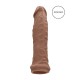 Ρεαλιστικό Κάλυμμα Πέους - Realrock Realistic Penis Extender Brown 16cm Sex Toys 