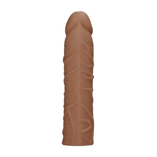 Ρεαλιστικό Κάλυμμα Πέους - Realrock Realistic Penis Extender Brown 17cm Sex Toys 