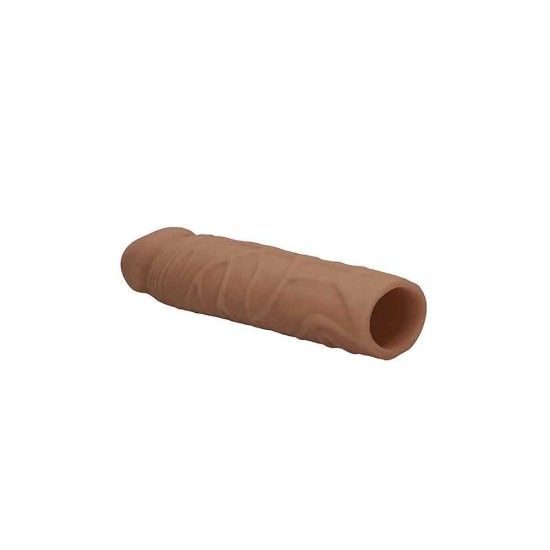 Ρεαλιστικό Κάλυμμα Πέους - Realrock Realistic Penis Extender Brown 17cm Sex Toys 