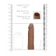 Ρεαλιστικό Κάλυμμα Πέους - Realrock Realistic Penis Extender Brown 17cm Sex Toys 