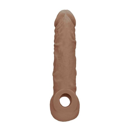 Ρεαλιστικό Κάλυμμα Πέους - Realrock Realistic Penis Extender Brown 20cm Sex Toys 