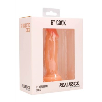 Ρεαλιστικό Πέος Με Βεντούζα - Realrock Realistic Cock With Suction Cup Beige 15cm