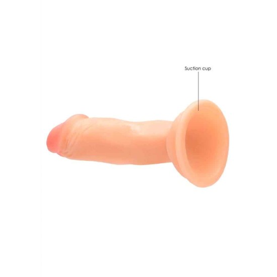 Ρεαλιστικό Πέος Με Βεντούζα - Realrock Realistic Cock With Suction Cup Beige 15cm Sex Toys 