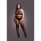 Halter Turtleneck Top And Pantie With Attached Stockings Erotic Lingerie 