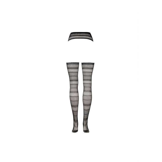 Σέξι Καλσόν Ζαρτιέρες - Le Desir Suspender Striped Pantyhose Black Fetish Toys