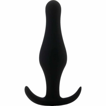Σφήνα Σιλικόνης - Shots Butt Plug With Handle Medium Black