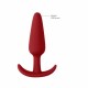 Silicone Slim Butt Plug Beginners Size Red Sex Toys