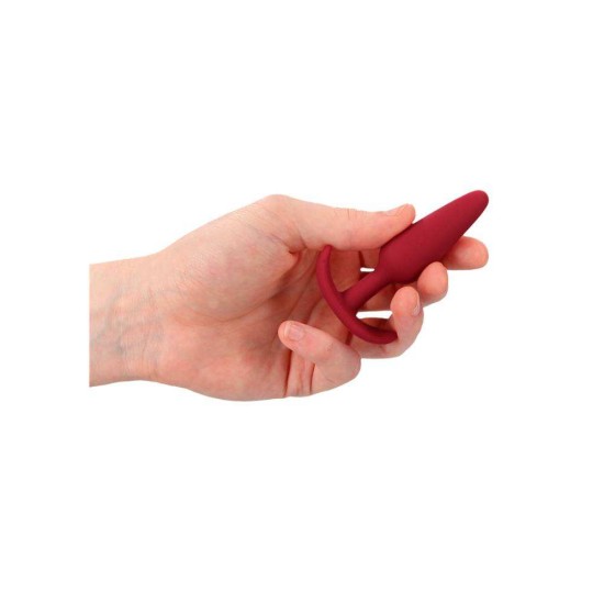Σφήνα Σιλικόνης - Silicone Slim Butt Plug Beginners Size Red Sex Toys 