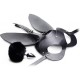 Bunny Tail Anal Plug & Mask Set Black Sex Toys