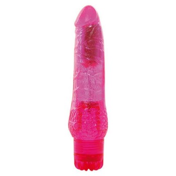 Classy Glitter Realistic Vibrator Pink 20cm
