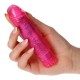 Gleamy Glitter Realistic Vibrator Pink 14cm Sex Toys