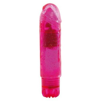 Μικρός Ρεαλιστικός Δονητής - Gleamy Glitter Realistic Vibrator Pink 14cm