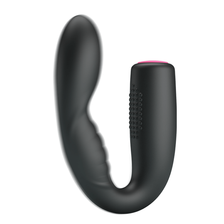 Quintion Flexible Bended Vibrator Black Sex Toys