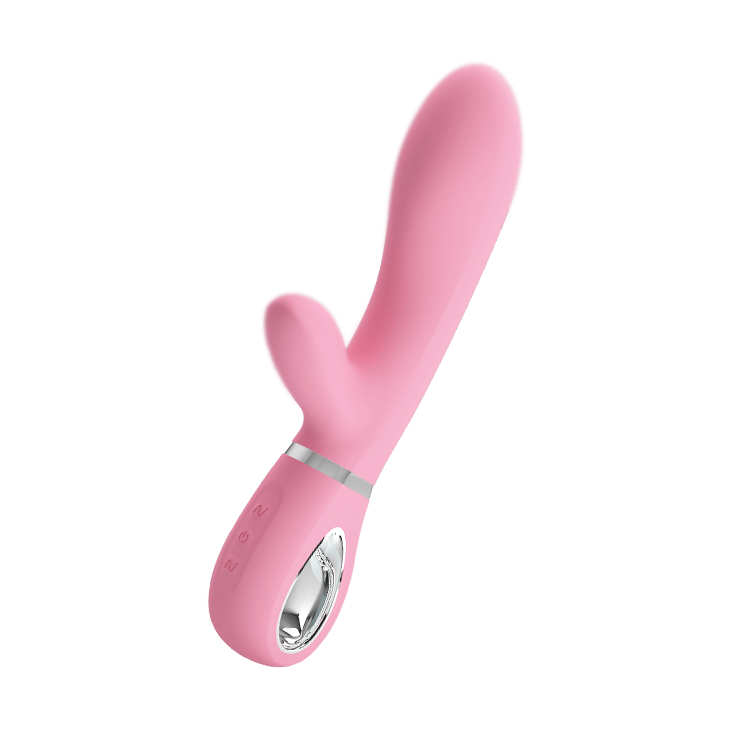 Διπλός Επαναφορτιζόμενος Δονητής - Thomas Rechargeable Rabbit Vibrator Pink