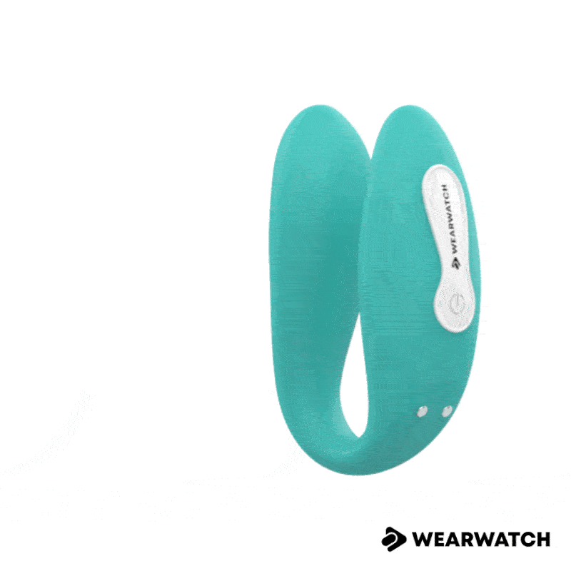 Ασύρματος Διπλός Δονητής Με Χειριστήριο Βραχιόλι - Wearwatch Dual Pleasure Wireless Turquoise