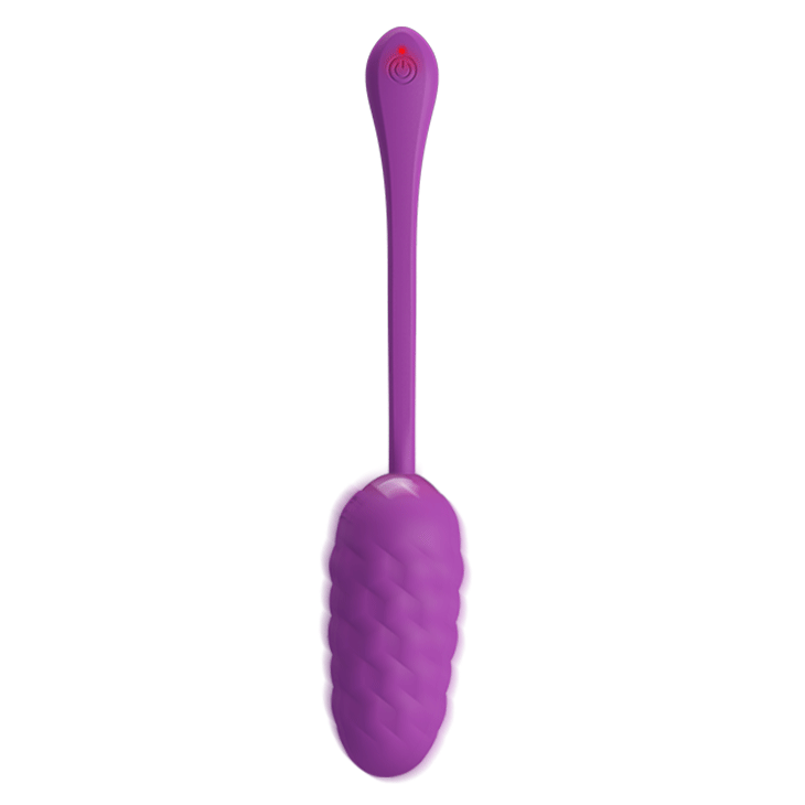 Δονούμενο Αυγό Με Ανάγλυφο Σχέδιο - Marina Rechargeable Quilted Egg Purple Sex Toys 