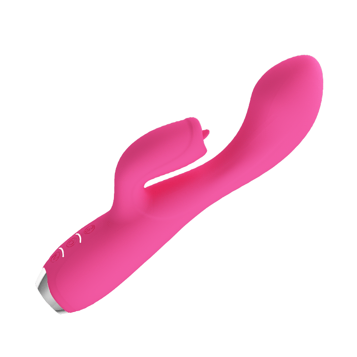 Rabbit Δονητής Με Κινούμενη Γλώσσα - Gloria Rabbit Vibrator With Tongue Pink Sex Toys 