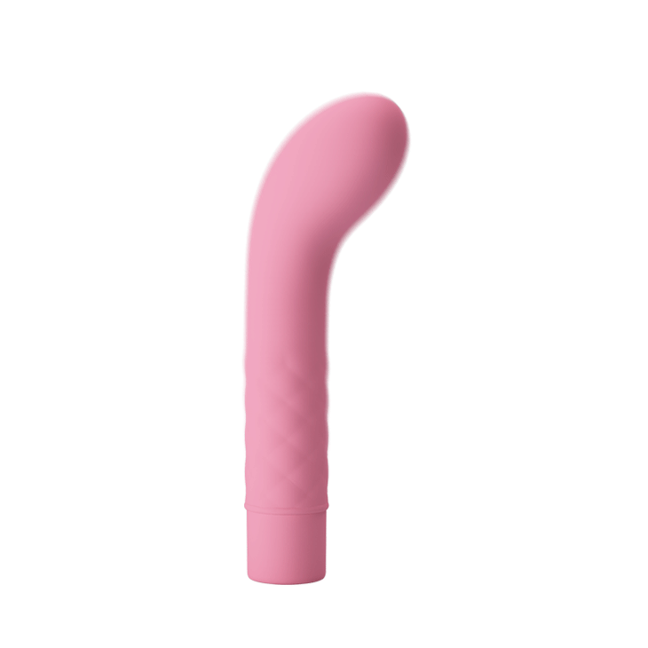 Κυρτός Δονητής Σημείου G - Atlas Silicone G Spot Vibrator Baby Pink Sex Toys 