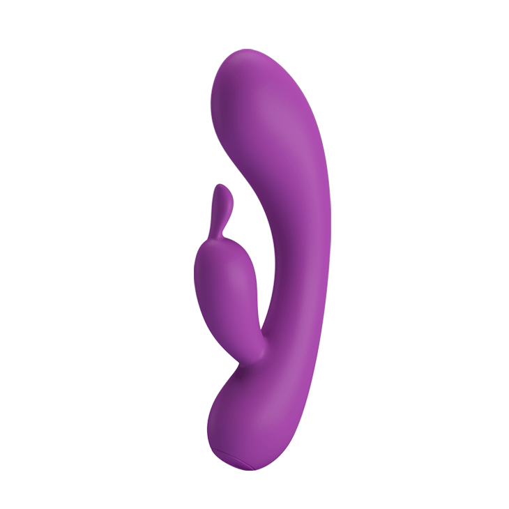 Μαλακός Διπλός Δονητής - Grace Super Soft Rabbit Vibrator Purple